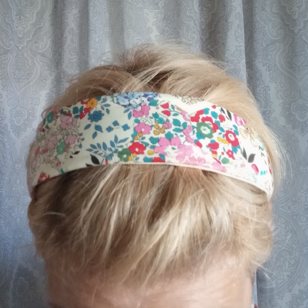 Liberty of London Art Fabric Headband Patchwork Stories Pastel Cottagecore